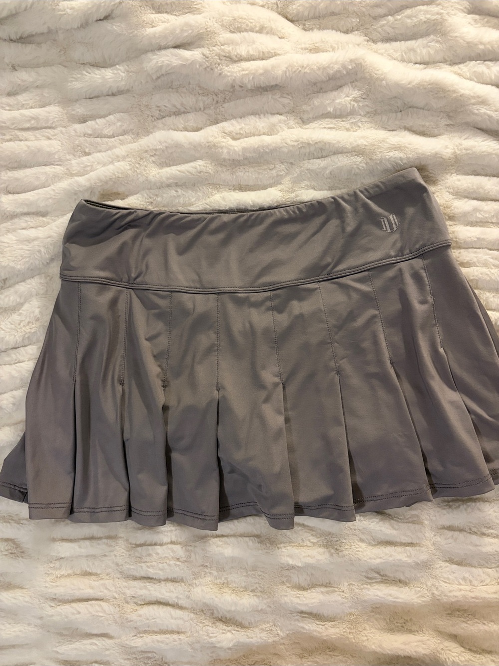 EleVen by Venus Williams Gray Pleated Athletic Skirt